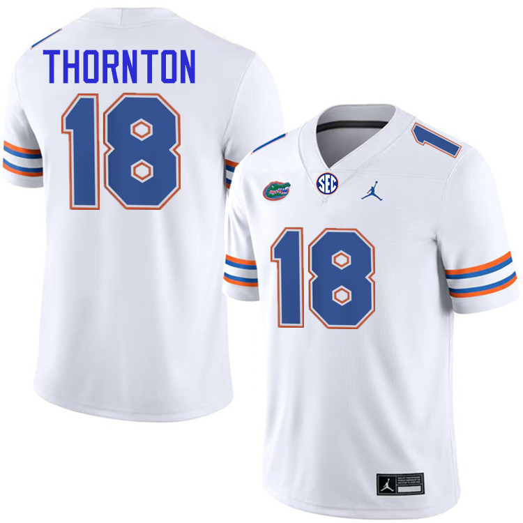 #18 Bryce Thornton Gators Jersey,Florida Gators College Football Jerseys Stitched-White #18 Bryce Thornton Gators Jersey,Florida Gators College Football Jerseys Stitched-White